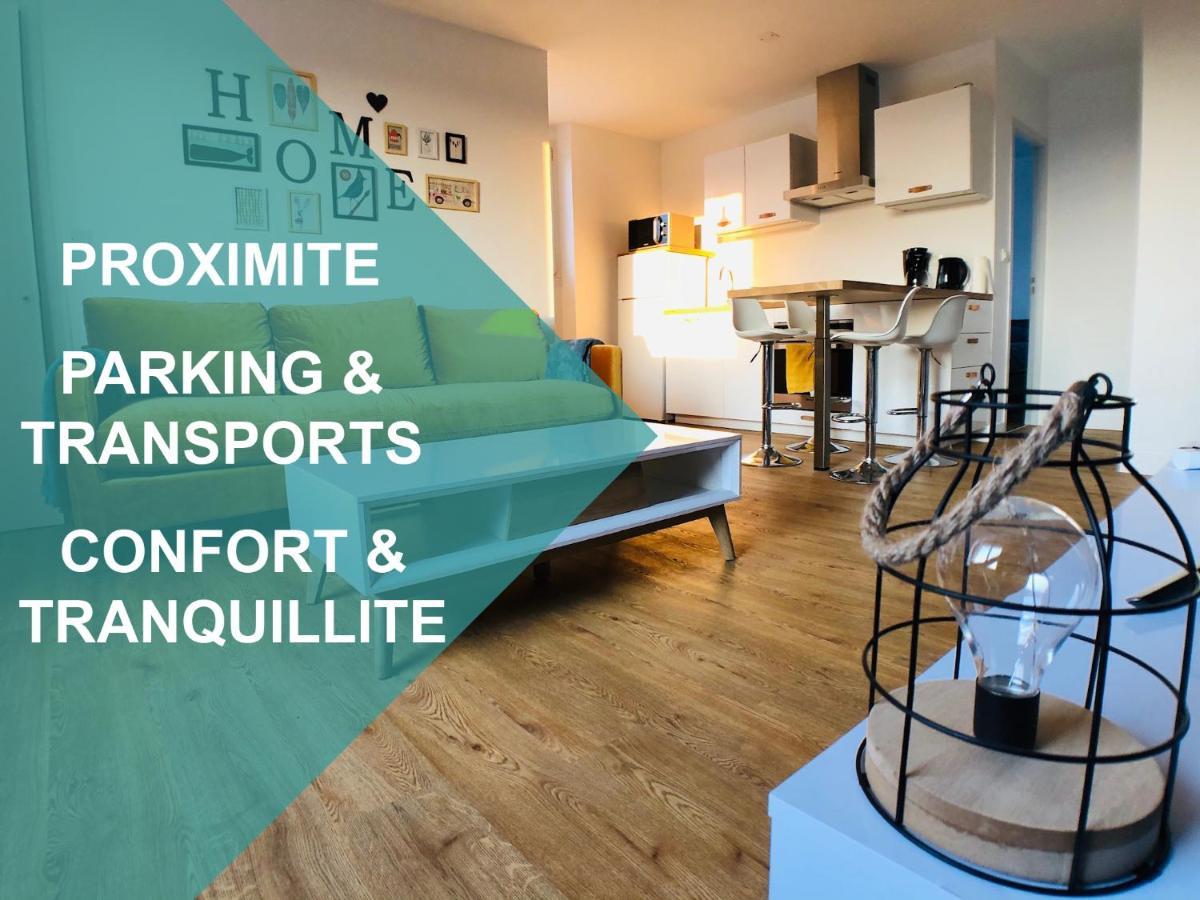 Charmant Appartement 1-4 Personnes, Proche Centre Avec Parking Nantes Kültér fotó